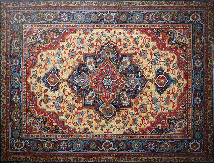 Анатолій Ганкевич. Казахський килим. З серії «Радянська мандала». 2014. Полотно, олія. 150× 200 см