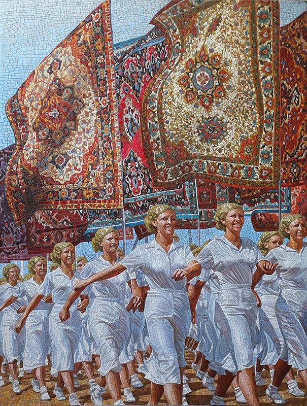 Анатолій Ганкевич. Серія «Радянська мандала». 2014. Полотно, олія. Розміри різні