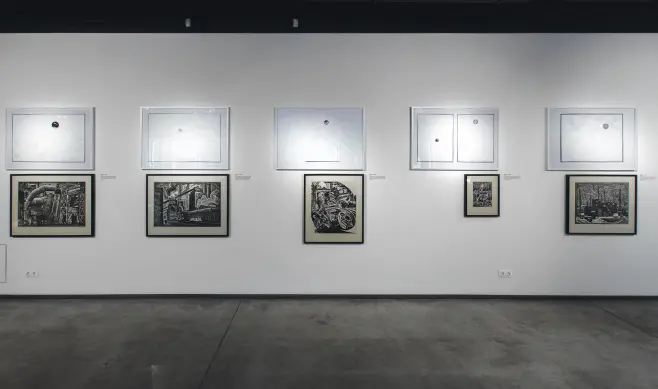 Lada Nakonechna. Instead of the Sun. 2021. Photographs with cut-outs