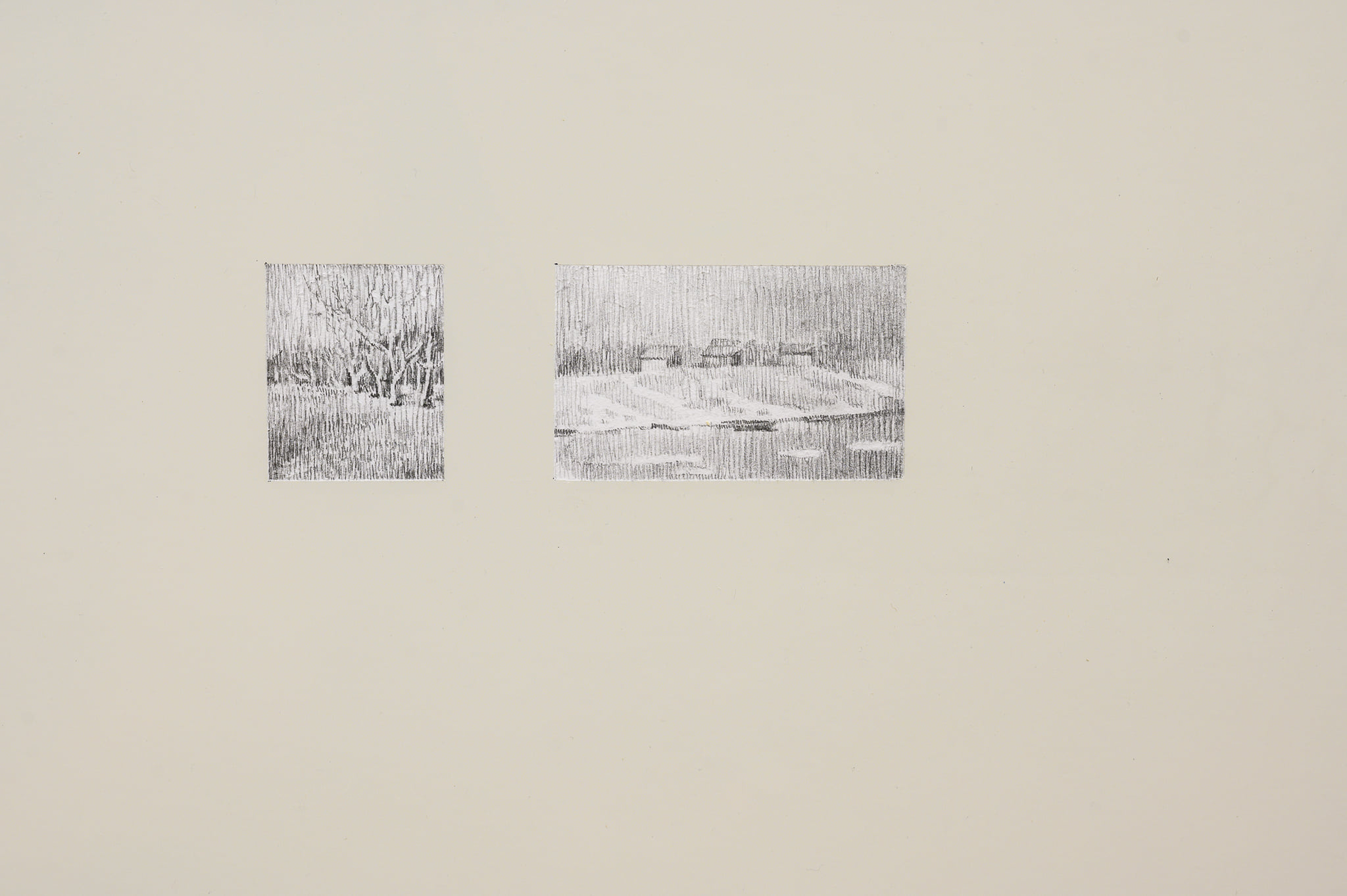 Lada Nakonechna. Landscapes in Ivory (Ye. Kholostenko’s Report). 2021. Photograph with cut-out and drawing