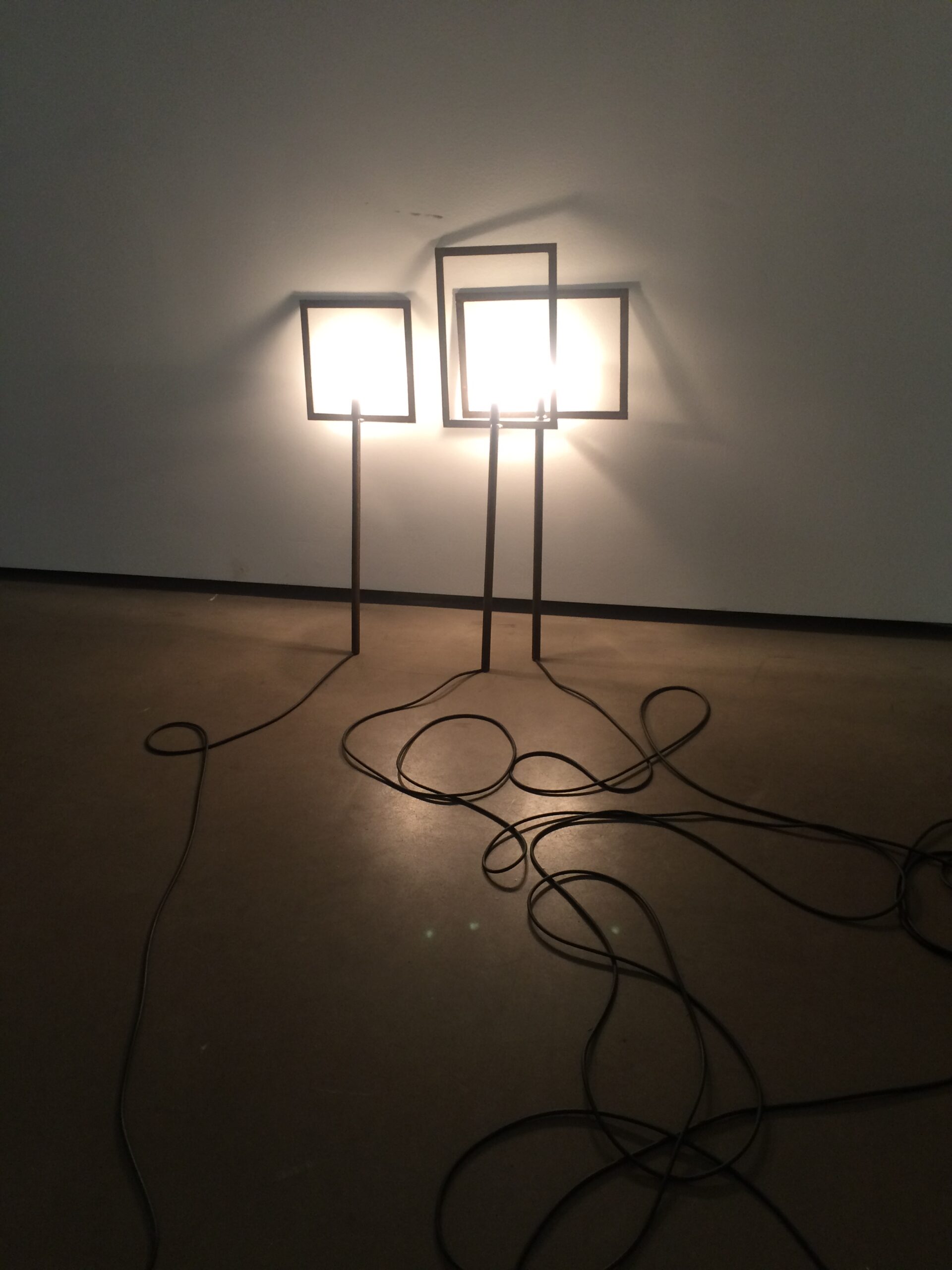 Lada Nakonechna. Helpers. 2016. Objects (metal, light)