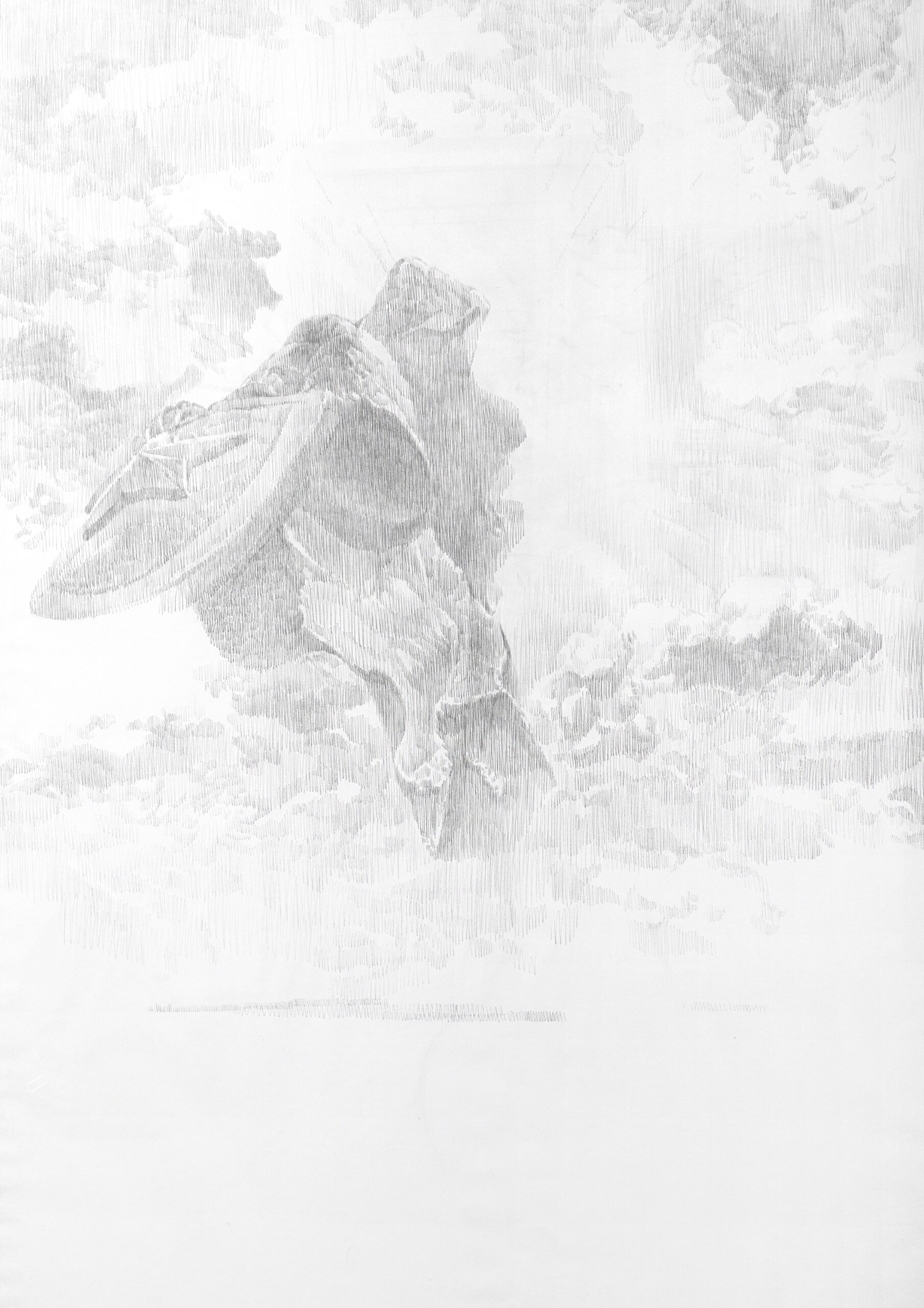 Lada Nakonechna. Glory in Foreshortening. 2021. Drawing on paper