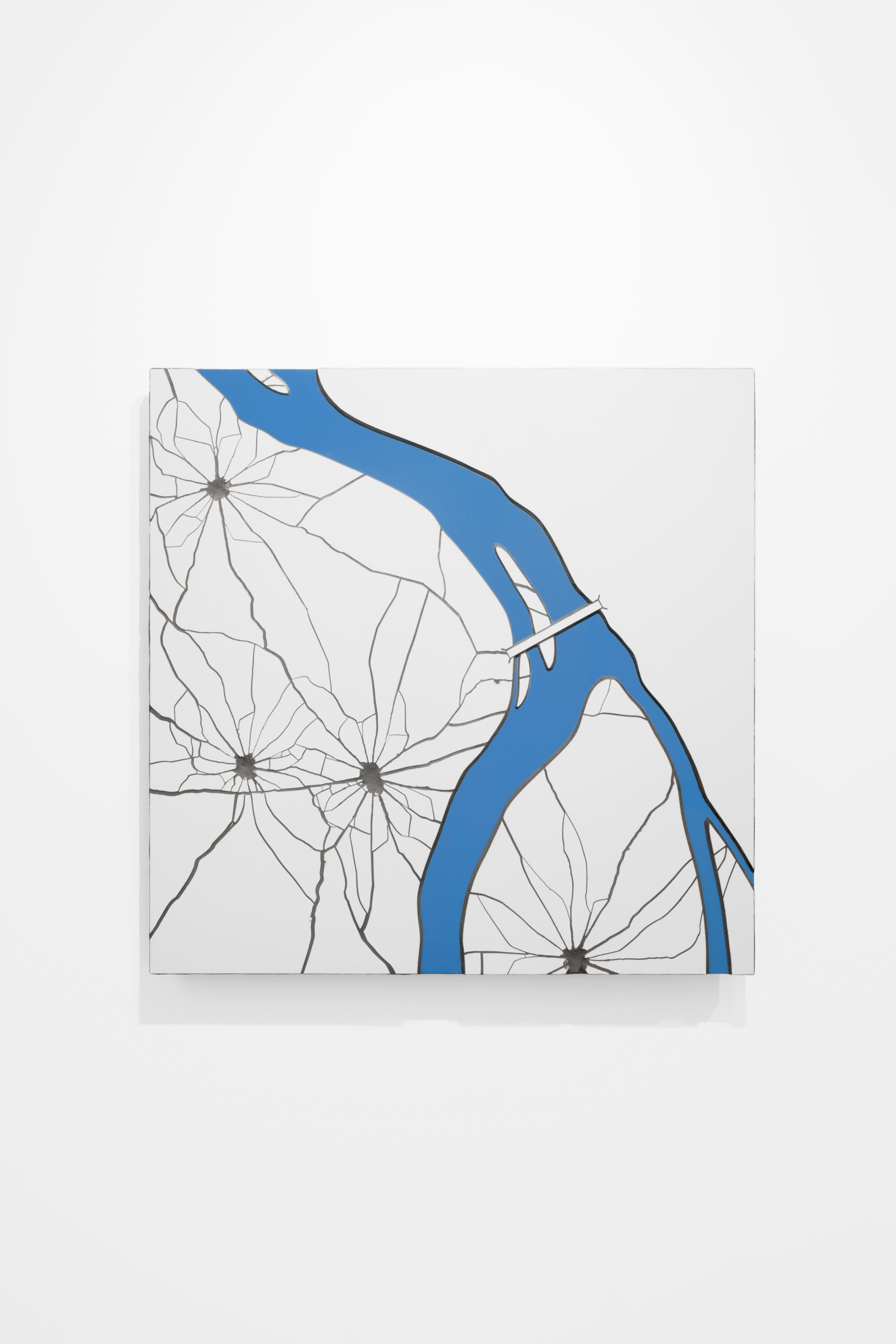 Zhanna Kadyrova. From Maps series (2009–ongoing). 2023. Porcelain stoneware, cement, plywood. Variable sizes