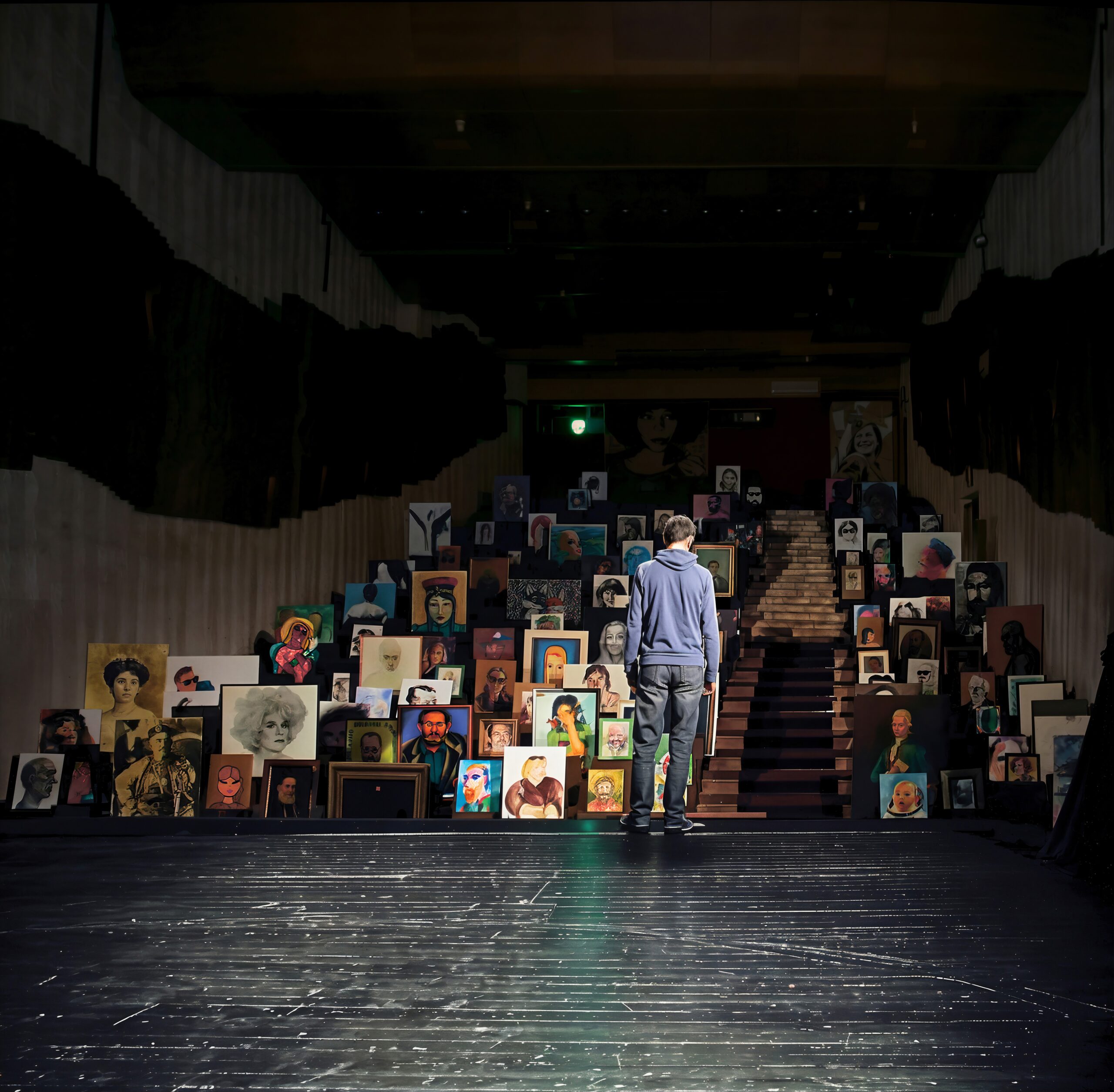 Zhanna Kadyrova. From Performance V series.  April 2, 2016. Installation