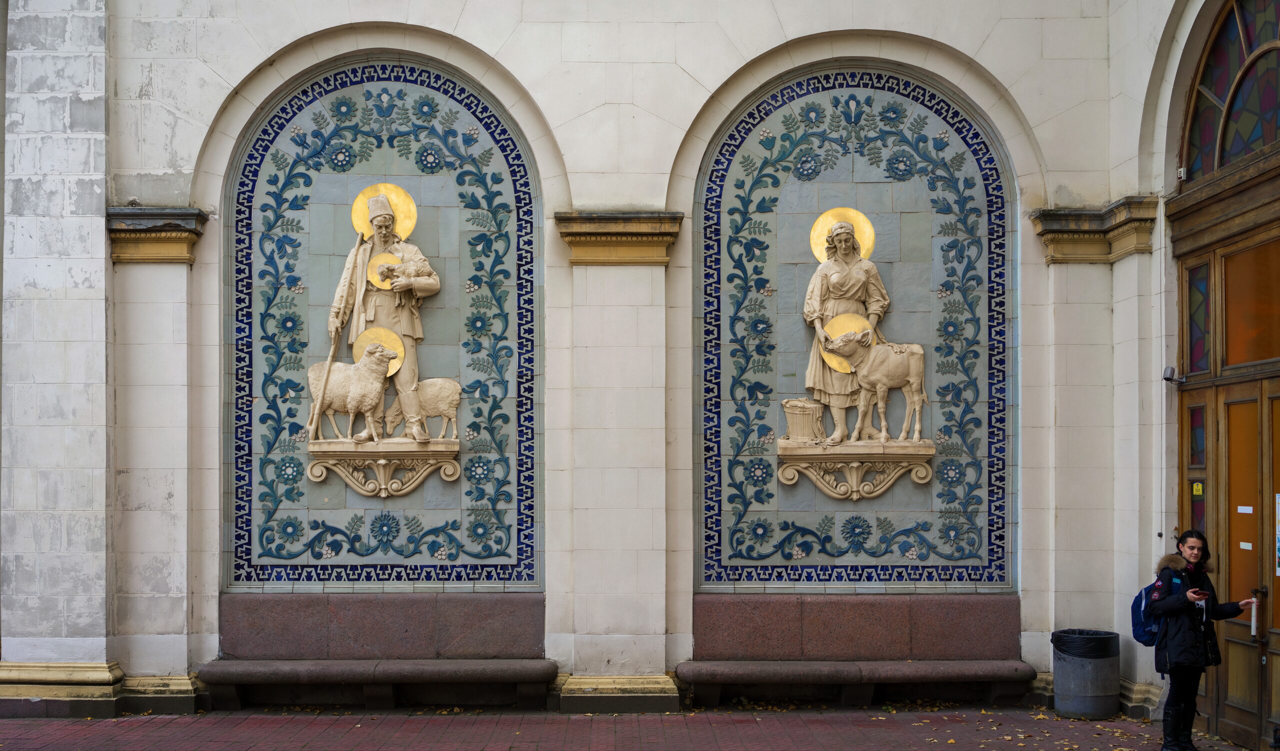Zhanna Kadyrova. From Recanonisation series. 2021. Original ceramic relief, brass