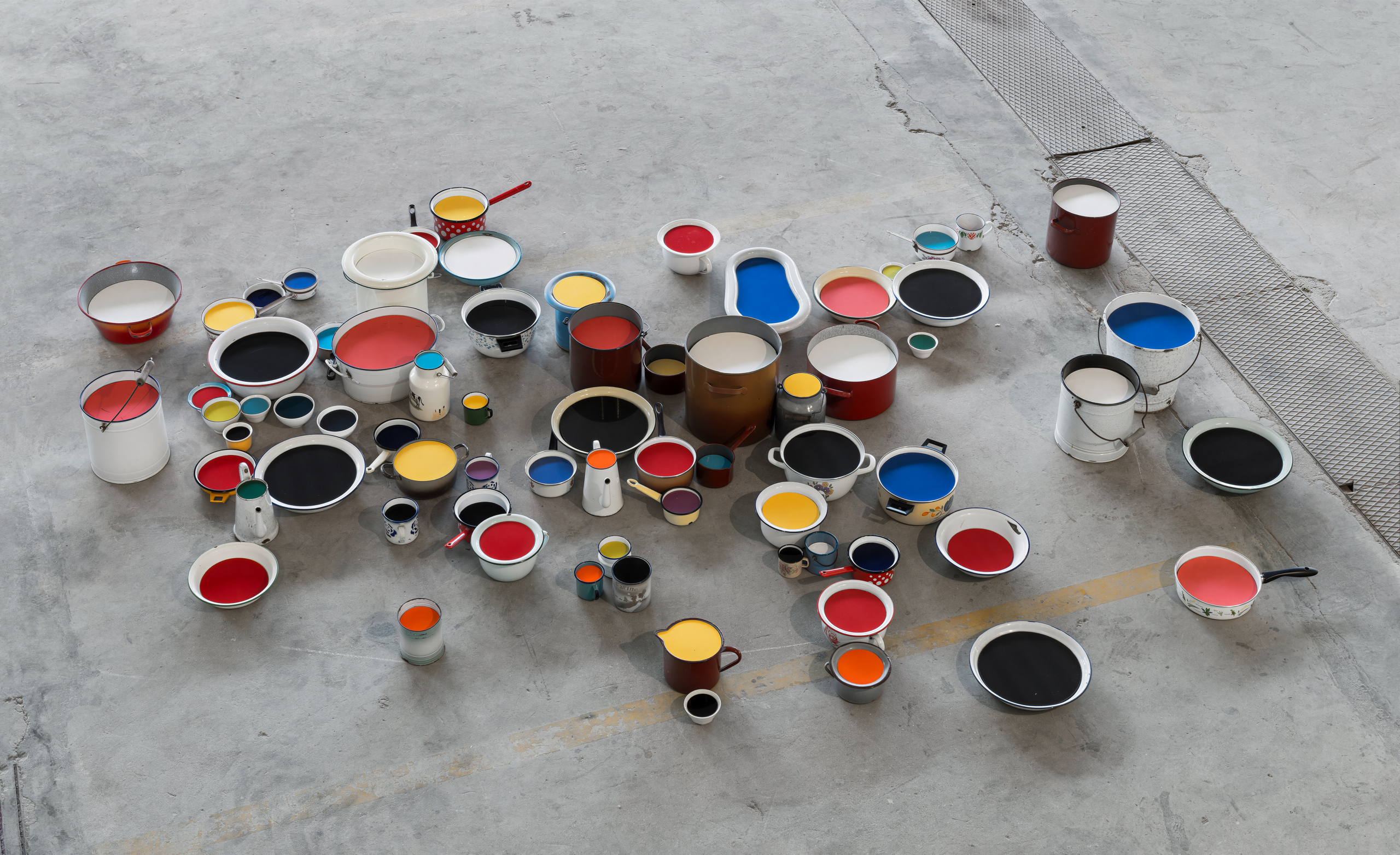 Zhanna Kadyrova. Spheres from Abstract Fill series. 2012. Exhibition view